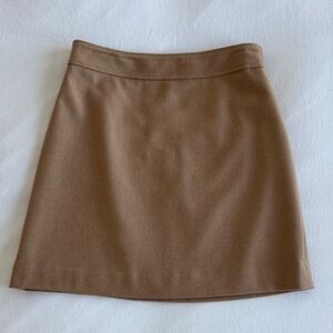 J. Crew Wool Blend Tan Mini Skirt Size 4